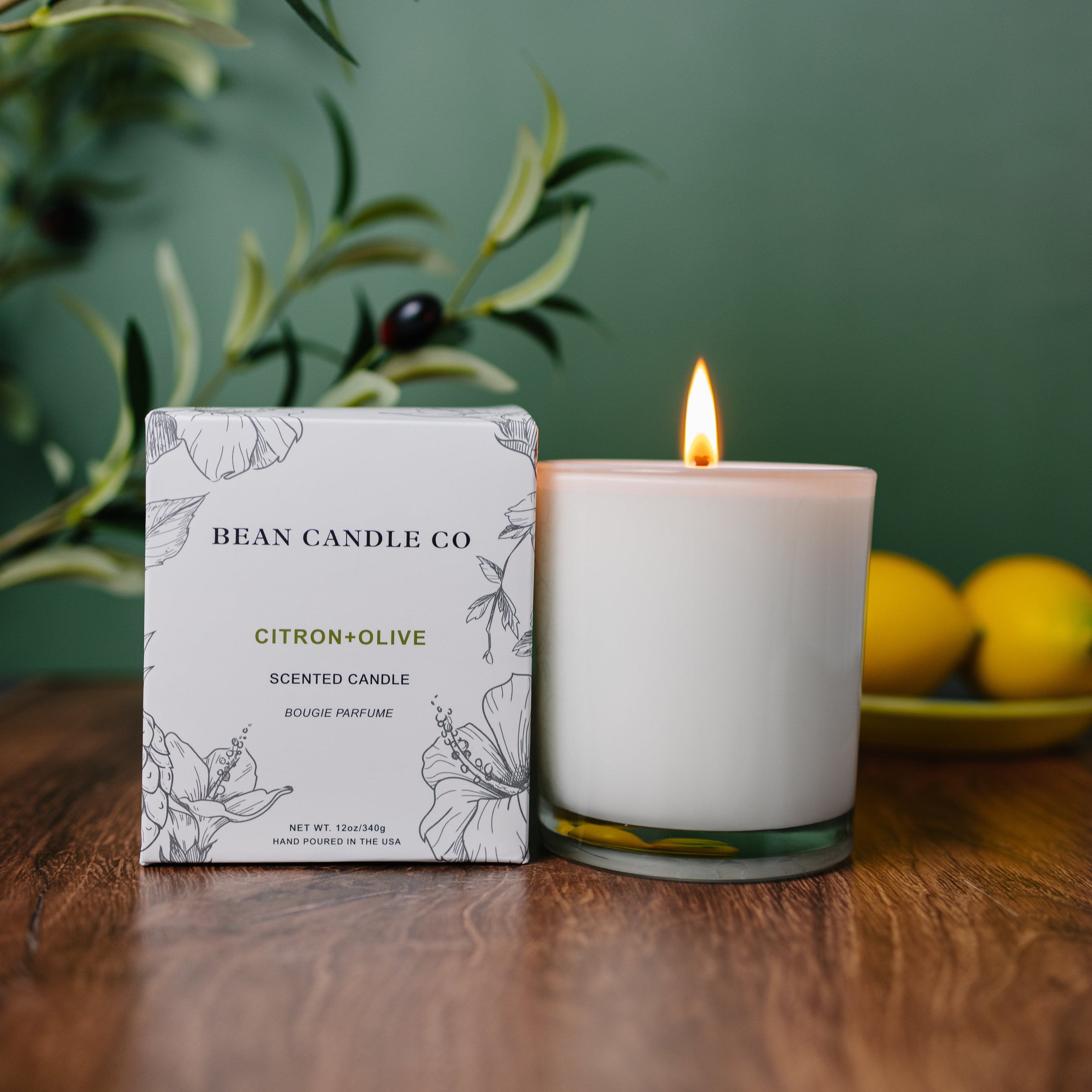 Citron Olive Classic Candle - Bean Candle Co