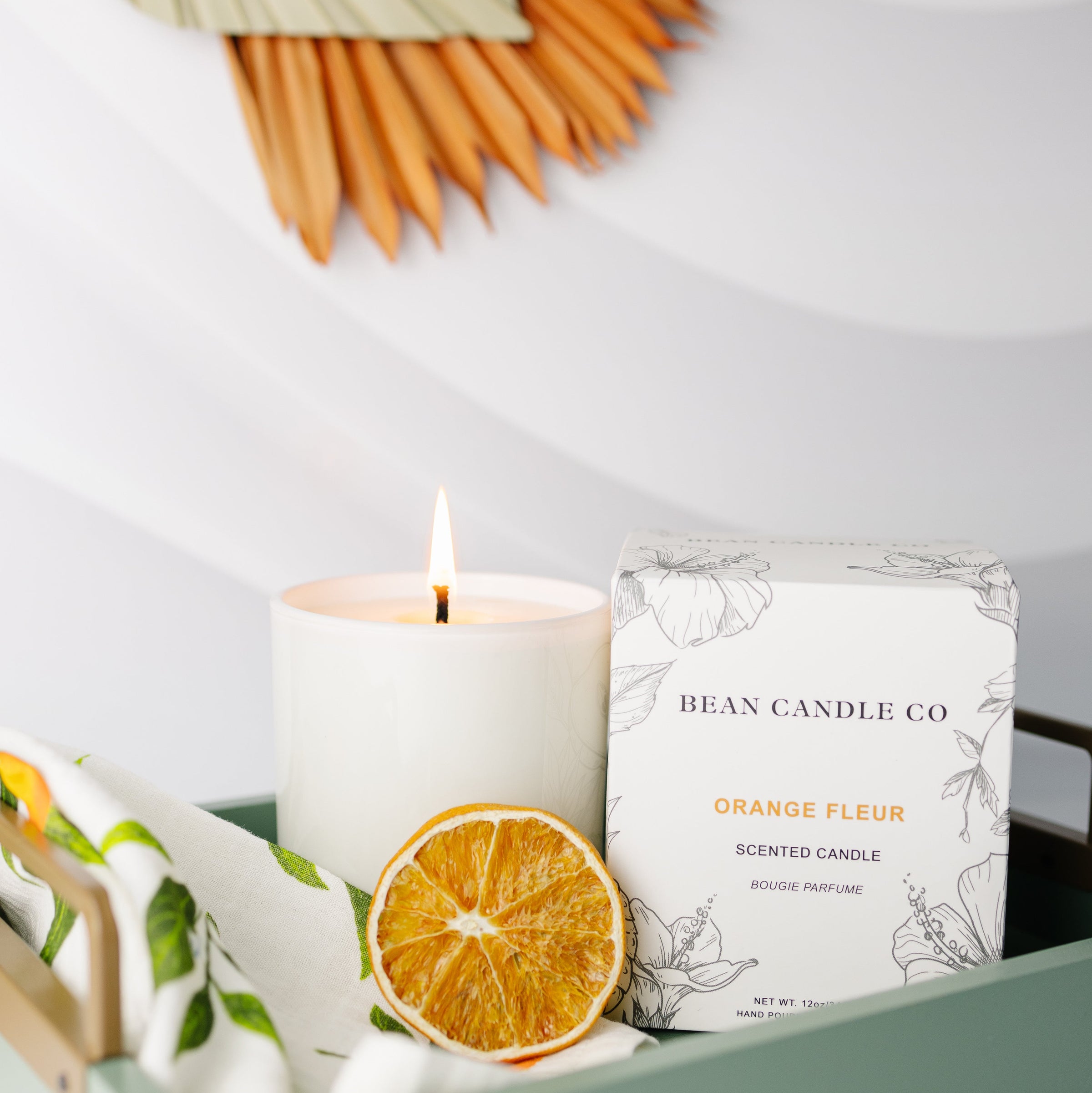 Orange Fleur Classic Candle - Bean Candle Co