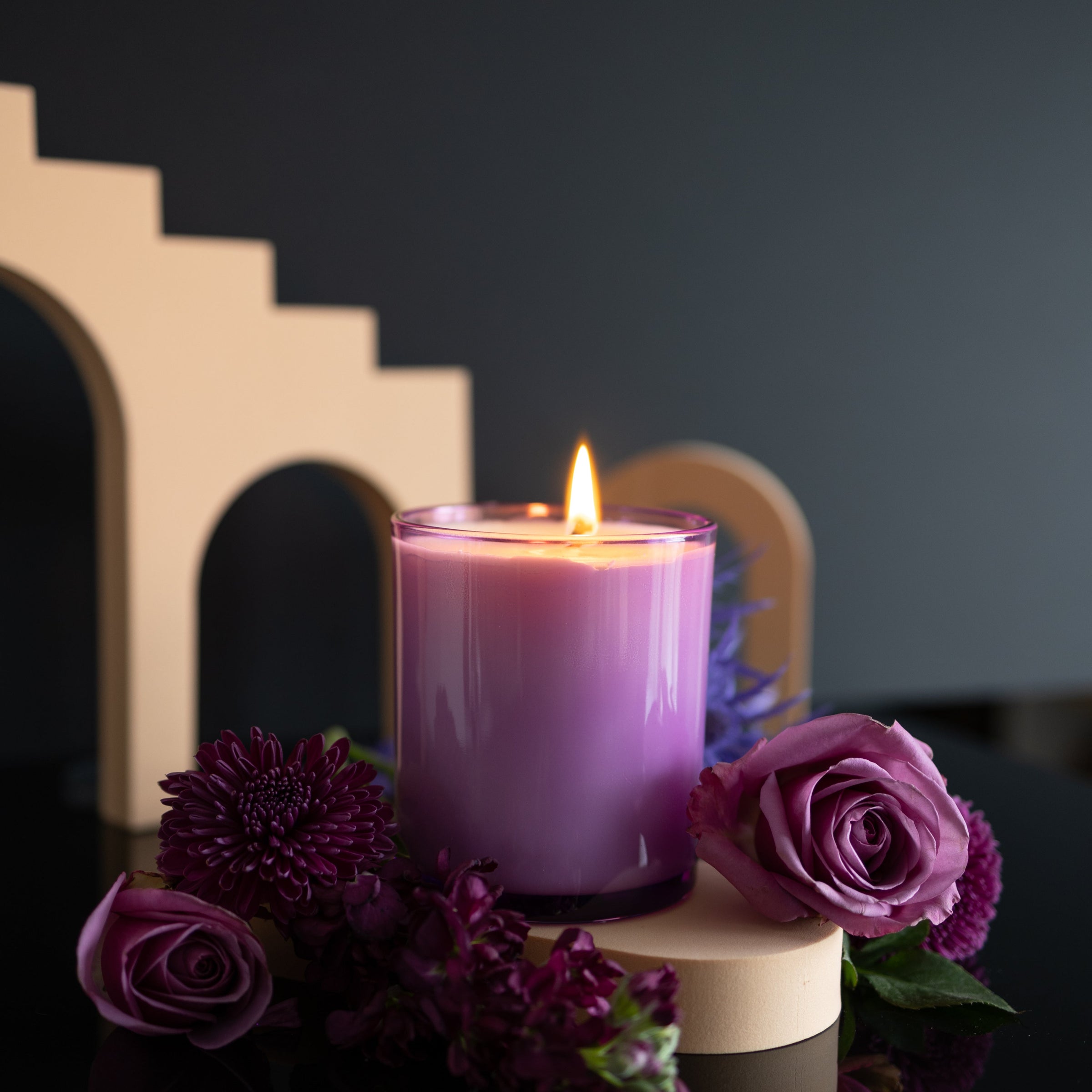 Violet Saffron Classic Candle - Bean Candle Co