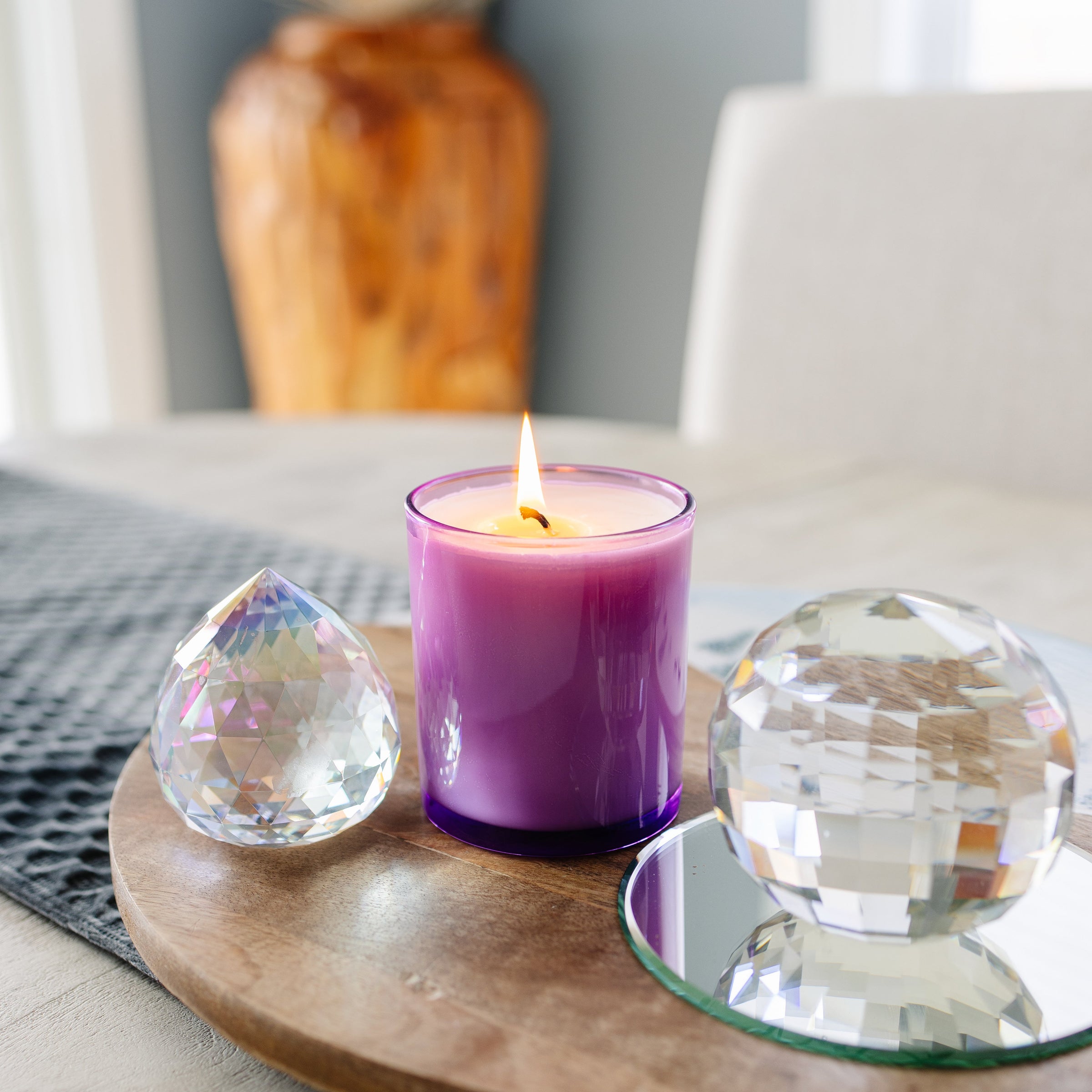 Violet Saffron Classic Candle - Bean Candle Co