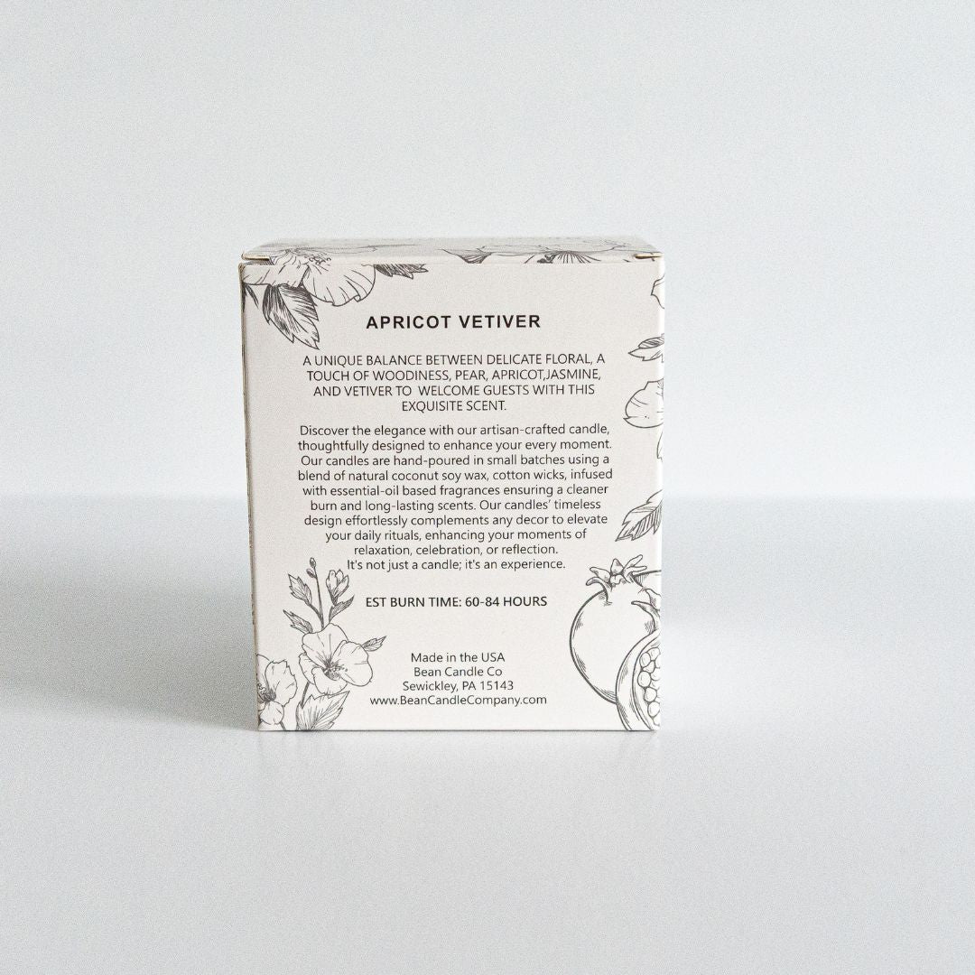 Apricot Vetiver Classic Candle - Bean Candle Co