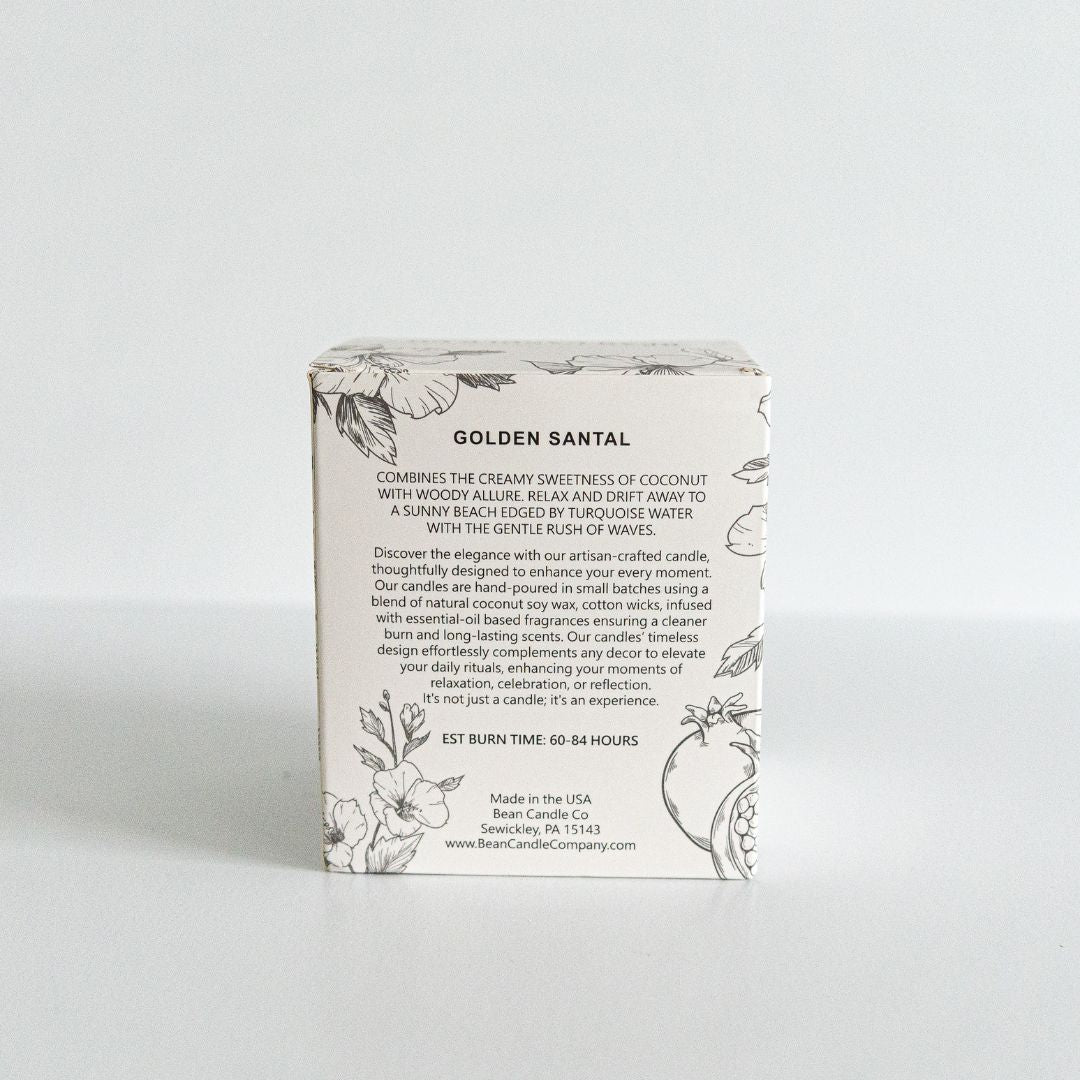Golden Santal Classic Candle - Bean Candle Co
