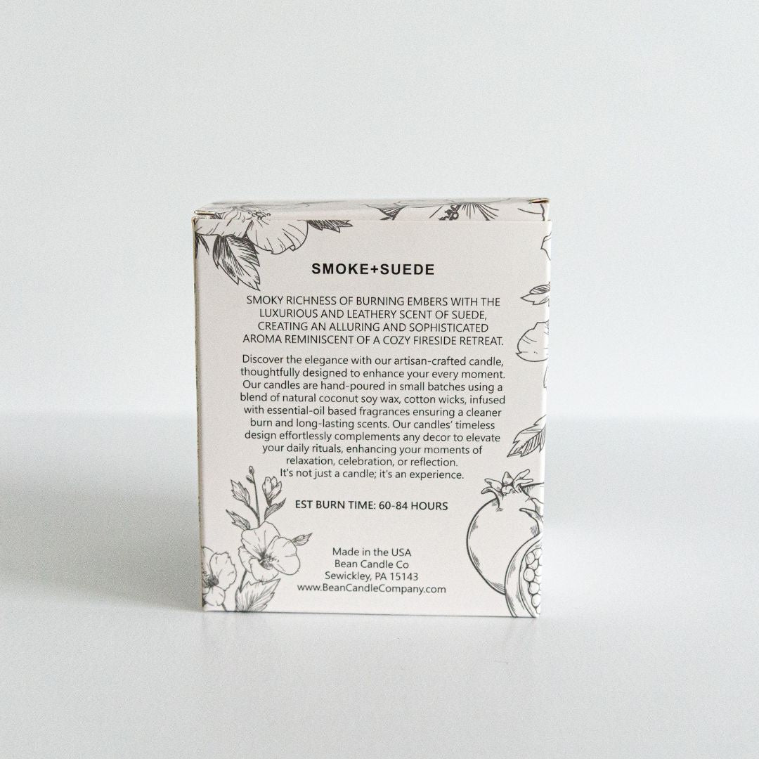 Smoke Suede Classic Candle - Bean Candle Co