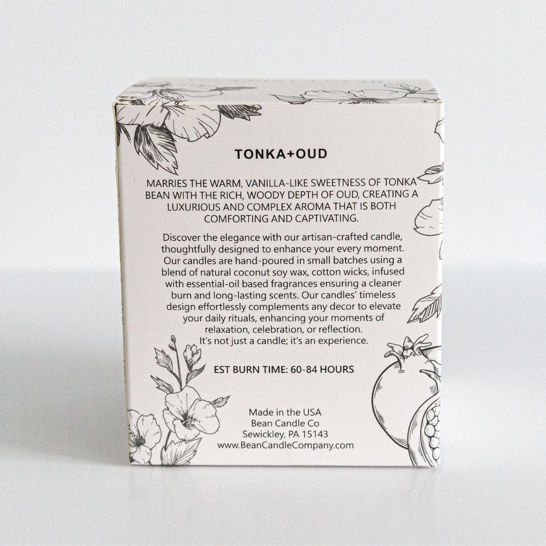 Tonka + Oud Classic Candle - Bean Candle Co