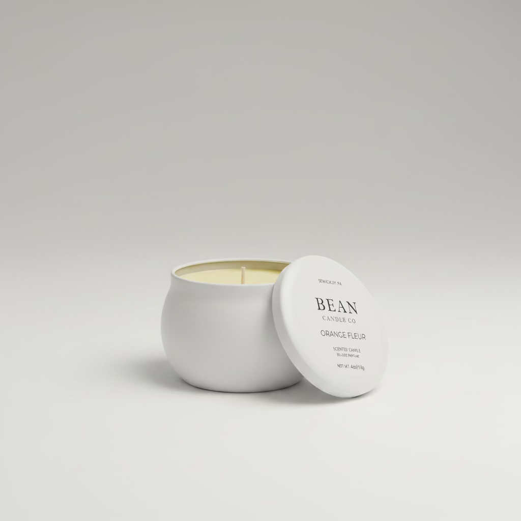 Orange Fleur Travel Candle