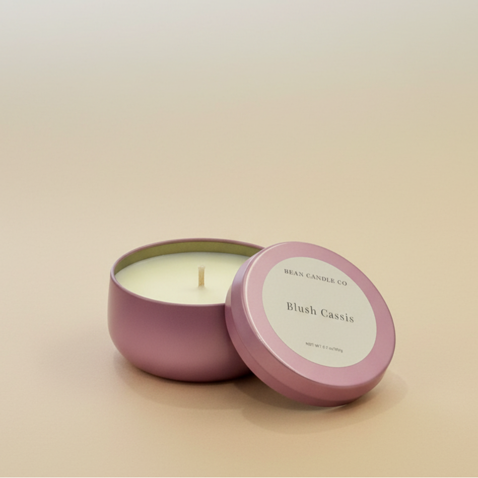 Blush Cassis Travel Tin Candle