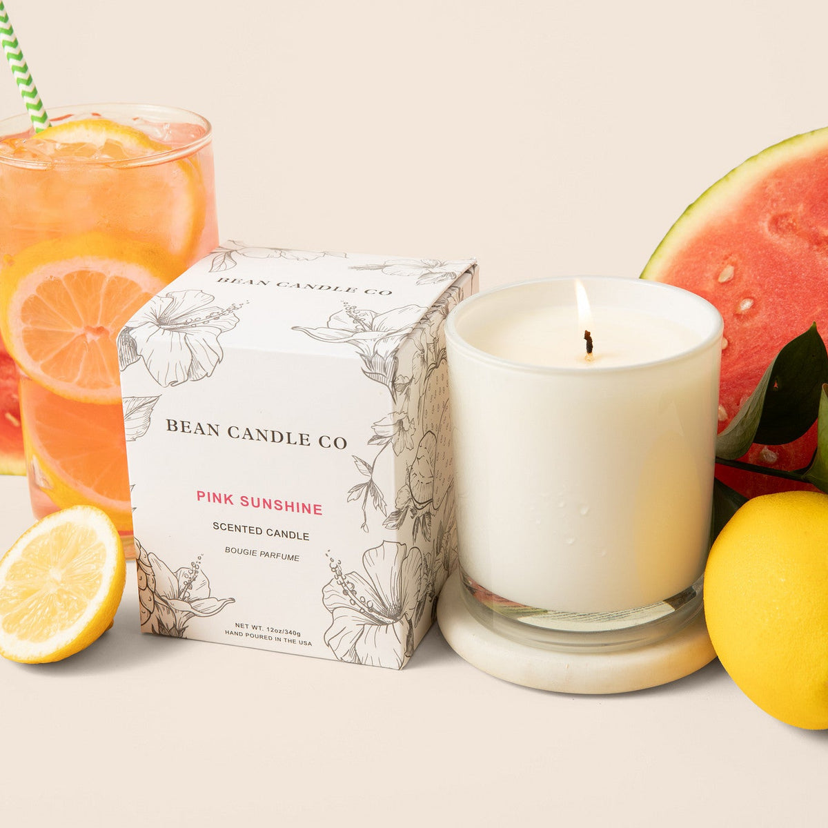 Pink Sunshine Classic Candle - Bean Candle Co