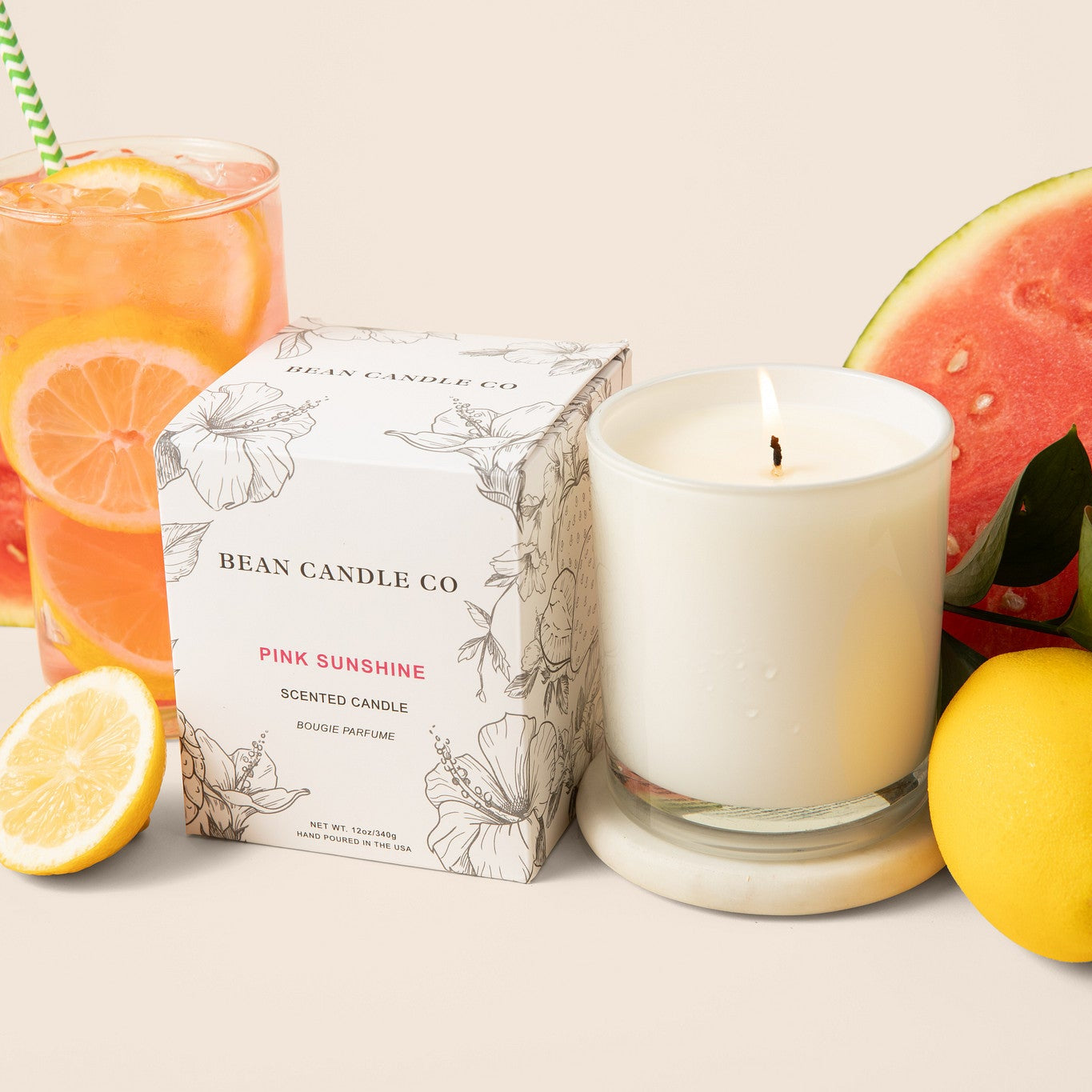 Pink Sunshine Classic Candle - Bean Candle Co