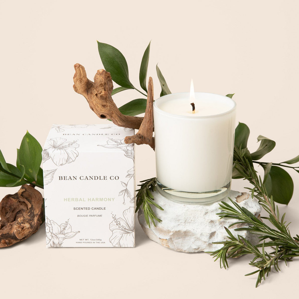 Herbal Harmony Classic Candle - Bean Candle Co